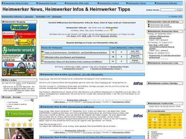 Bild: Heimwerker-Infos.de neu mit Heimwerker-Forum
