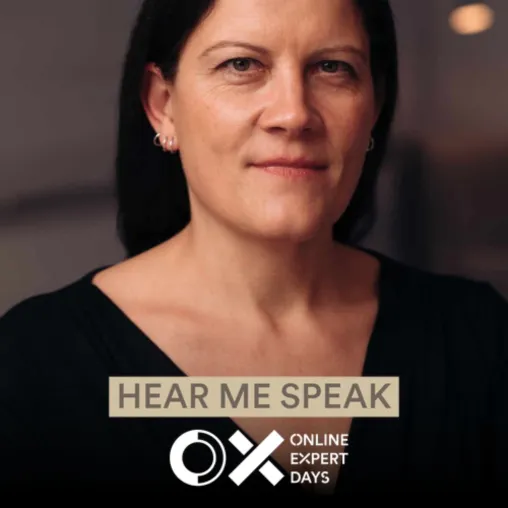 Beatrice Köhler spricht als Expertin für lokale SEO auf der SEOkomm 2024 in Salzburg Bild: Beatrice Köhler spricht als Expertin für lokale SEO auf der SEOkomm 2024 in Salzburg