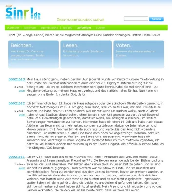 Bild: sinr.de - Sünden online beichten