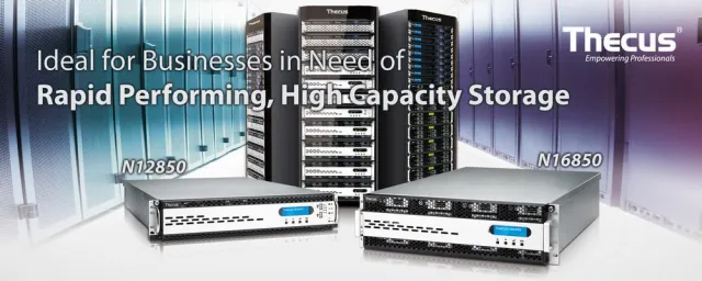 Bild: Thecus kündigt die Einführung zweier neuer Rackmount-NAS an: N12850 und N16850