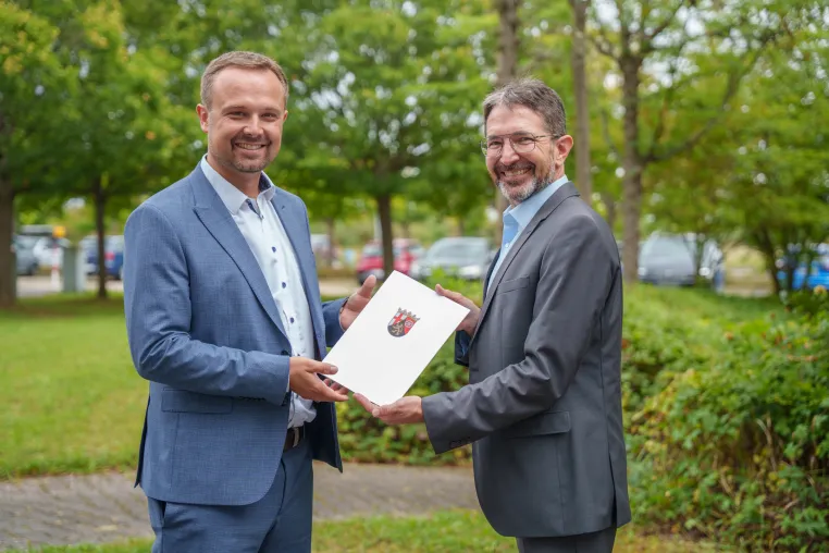 Benedikt Blanz ist neuer Kanzler der TH Bingen Bild: Benedikt Blanz ist neuer Kanzler der TH Bingen