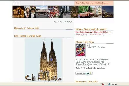 Neu: Das Kölner Internetportal für Kinder Bild: Neu: Das Kölner Internetportal für Kinder