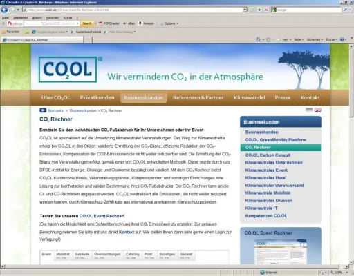 Bild: CO2-Footprint - CO2-Bilanzierung für Produkte und Unternehmen durch CO2OL