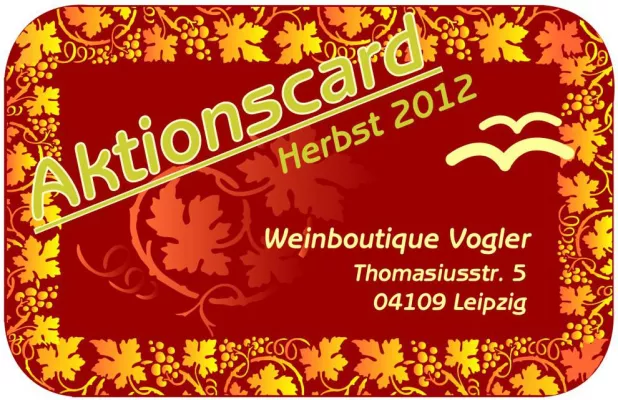 Bild: „Aktionscard Herbst“ bei Vogler in Leipzig