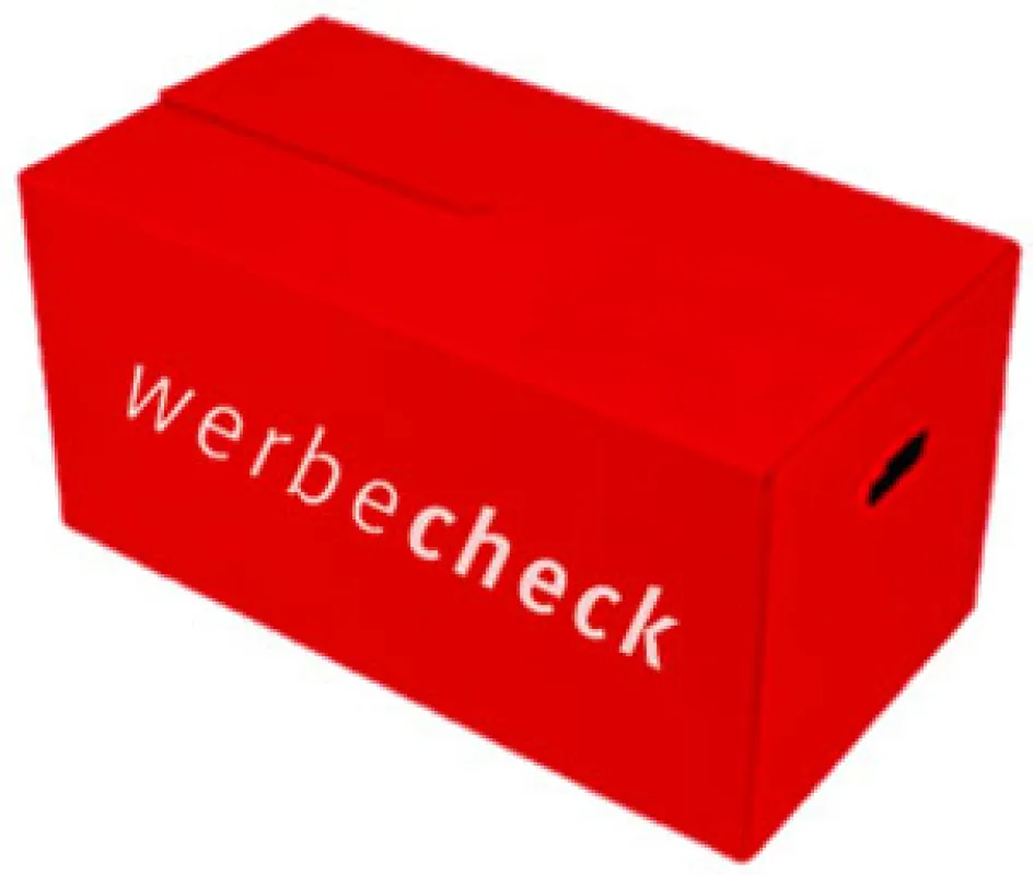 Die WerbeCheck®-Box - der WerbeCheck zum Hammerpreis