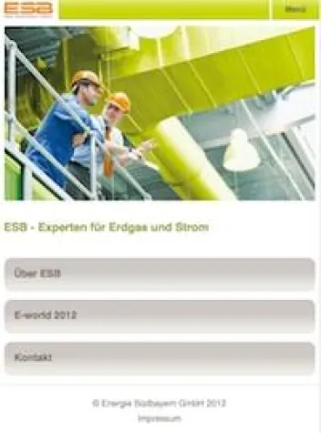TechDivision realisiert Mobile-Site für Energie Südbayern (ESB) Bild: TechDivision realisiert Mobile-Site für Energie Südbayern (ESB)