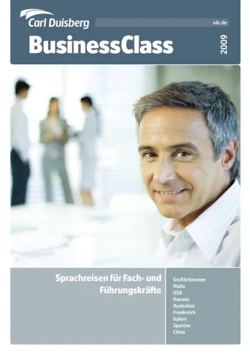 Bild: Katalog "BusinessClass-Sprachreisen 2009" erschienen - Unterbringung in Gastfamilien liegt im Trend
