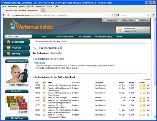 Bild: Telefonwarteschleifen mit Weihnachtsmusik für Firmen zum Download