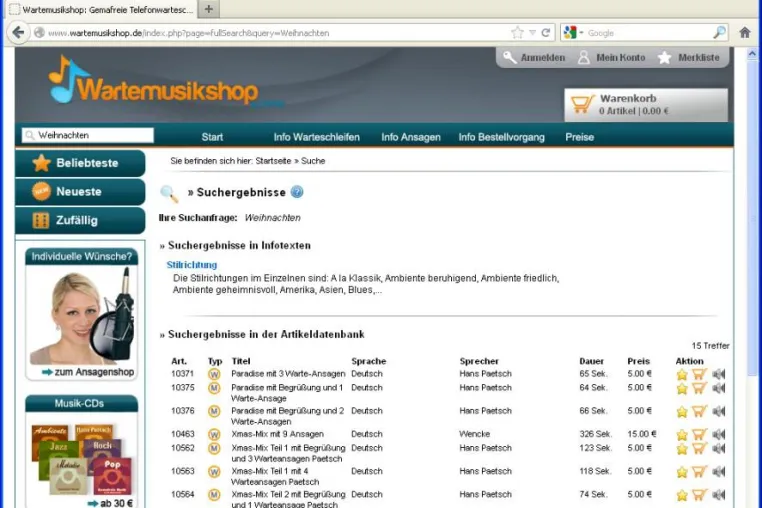 Bild: Telefonwarteschleifen mit Weihnachtsmusik für Firmen zum Download