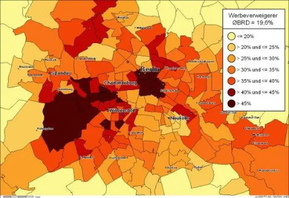 Bild: prospega optimiert die unadressierte Mediaplanung mit der microm Datenbank zur Werbeverweigererquote