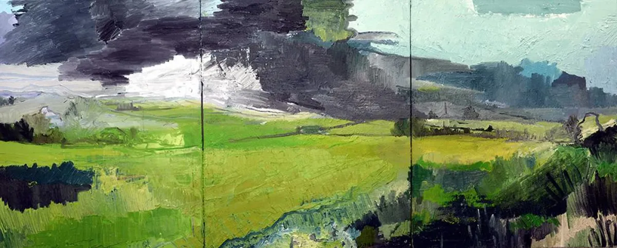 Felix Lippmann - Wilisch, Öl auf Leinwand, drei Leinwände à 90 x 110 cm, 2012-14