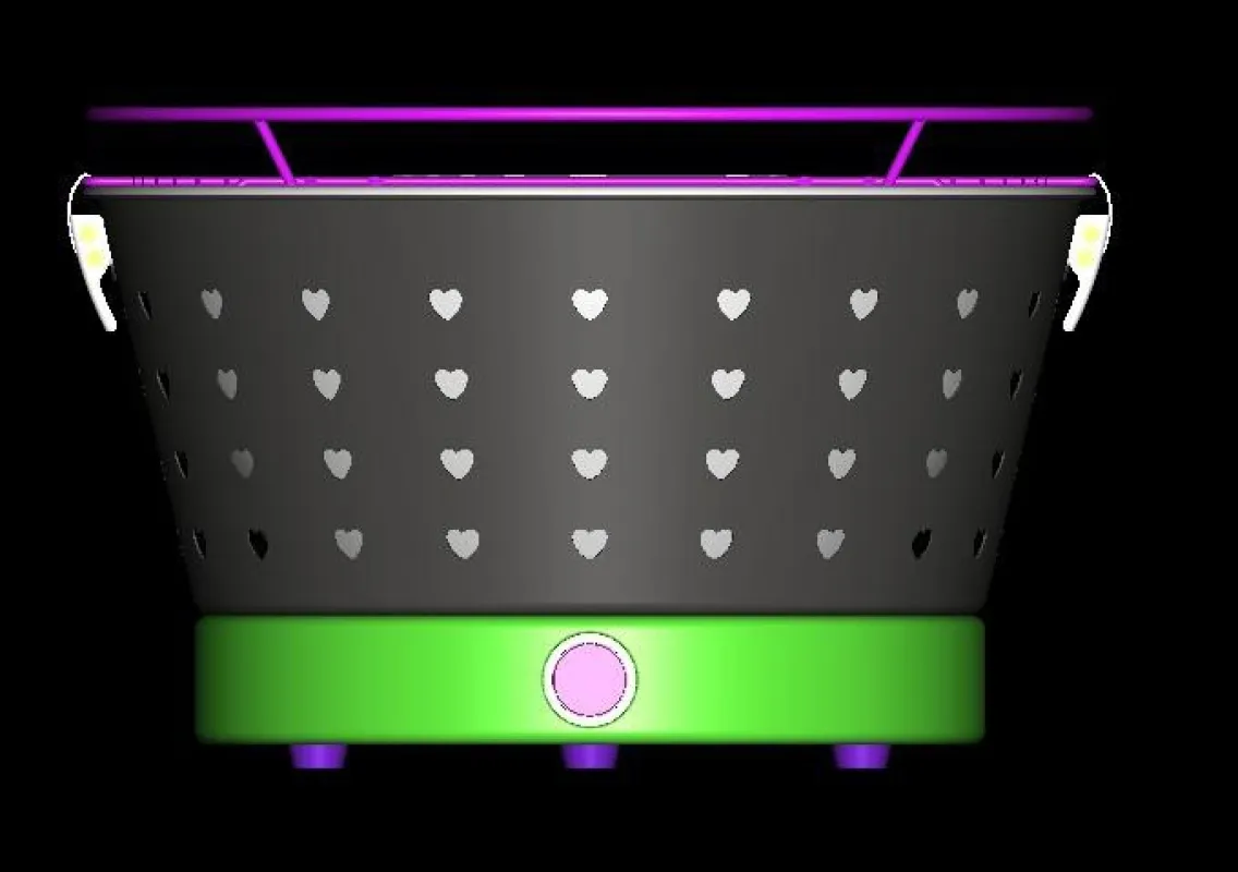 Ansprechendes Design: Der Tischgrill von Hometech International. Foto: Firma.