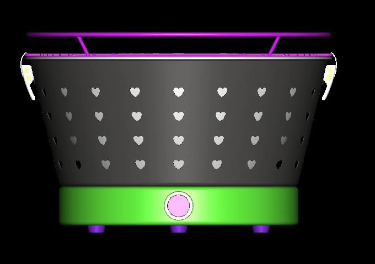 Ansprechendes Design: Der Tischgrill von Hometech International. Foto: Firma.