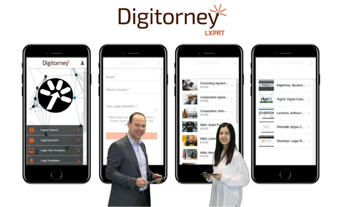 Digitorney LXPRT App für Apple und Android