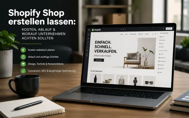 Bild: Shopify Shop erstellen lassen: Kosten, Ablauf und worauf Unternehmen achten sollten