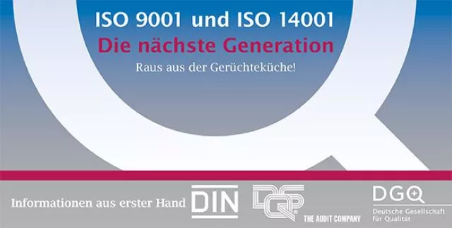 Bild: QM-Wissen in 3D: DGQ, DIN und DQS beleuchten nächste Generation von ISO 9001 und ISO 14001