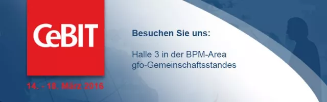 Bild: GBTEC stellt cloudfähige BPM-Lösung auf der CeBIT vor