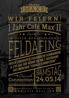 Das Café Max II in Feldafing feiert 1jähriges Jubiläum. Bild: Das Café Max II in Feldafing feiert 1jähriges Jubiläum.