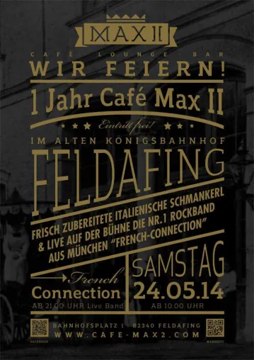 Bild: Das Café Max II in Feldafing feiert 1jähriges Jubiläum.