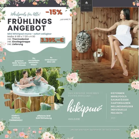 Bild: hikipuu präsentiert exklusive Sauna-Innovation auf der Landpartie Gut Kump 2025