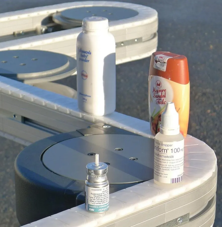 Komplett geschlossene 38mm Transportkette der Fa. ASA, Mainhausen