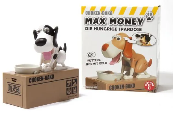Bild: Max Money – die hungrige Spardose mit dem treuen Hundeblick
