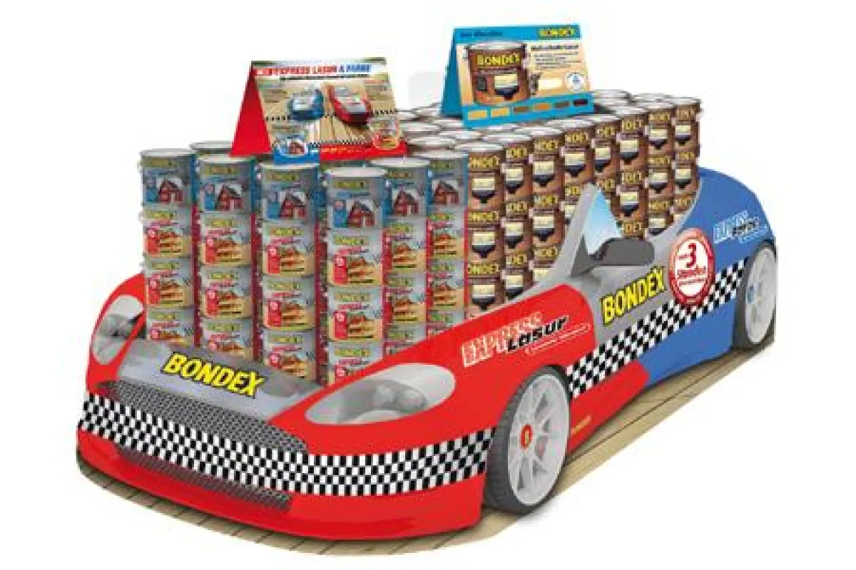 Kommen rasant daher: Bondex Express Farbe und Bondex Express Lasur.