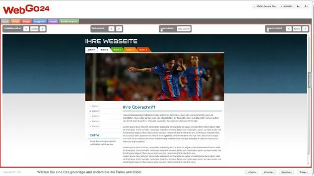 Bild: Homepage-Baukasten von WebGo24: Über 300 Vorlagen für die eigene Firmen- und Familien-Webseite