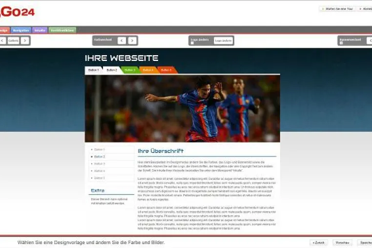 Homepage-Baukasten von WebGo24: Über 300 Vorlagen für die eigene Firmen- und Familien-Webseite Bild: Homepage-Baukasten von WebGo24: Über 300 Vorlagen für die eigene Firmen- und Familien-Webseite