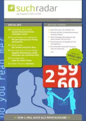 Bild: SEO-/SEM-Magazin suchradar gibt Unternehmen wichtige Tipps zum Thema „Social SEO“