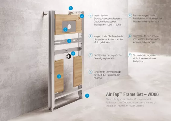 Bild: CLEANTEC präsentiert innovatives Air Tap™ Vorwandelement: Perfektioniert für fließend leichte Installation