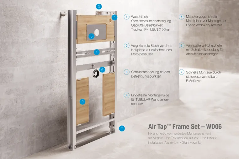 Bild: CLEANTEC präsentiert innovatives Air Tap™ Vorwandelement: Perfektioniert für fließend leichte Installation