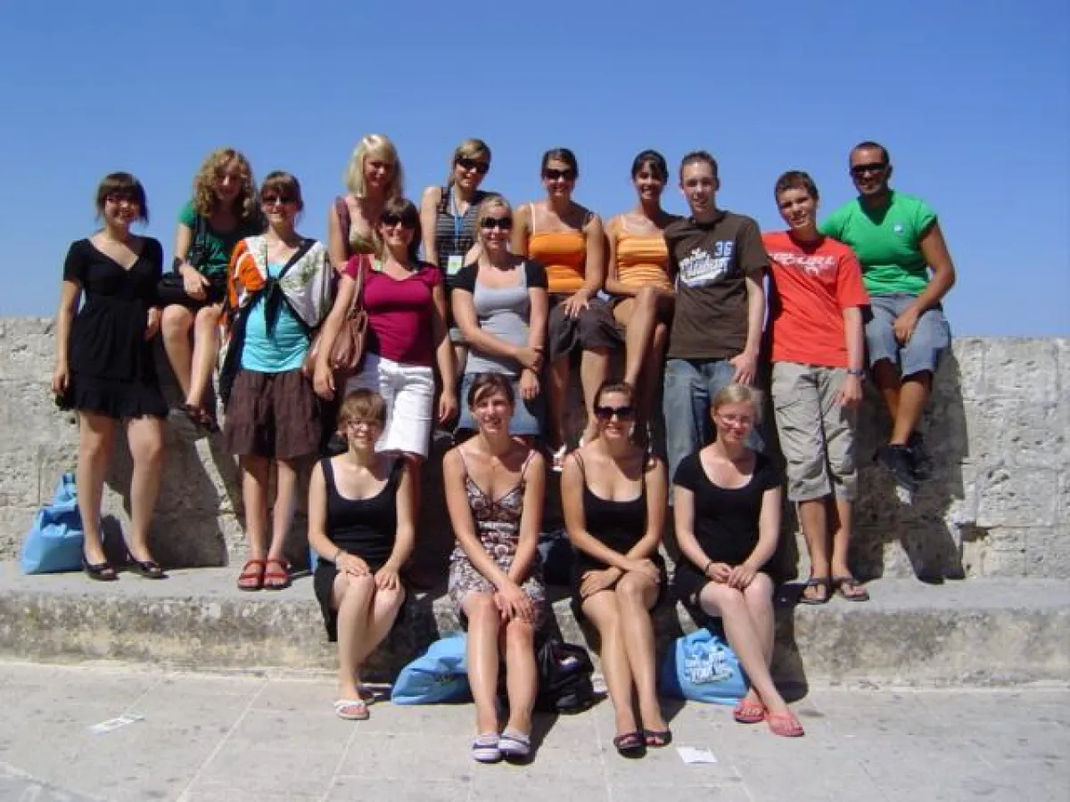 Die Gewinner des Bundeswettbewerbs Fremdsprachen in Mdina, der historischen ehemaligen Hauptstadt Maltas