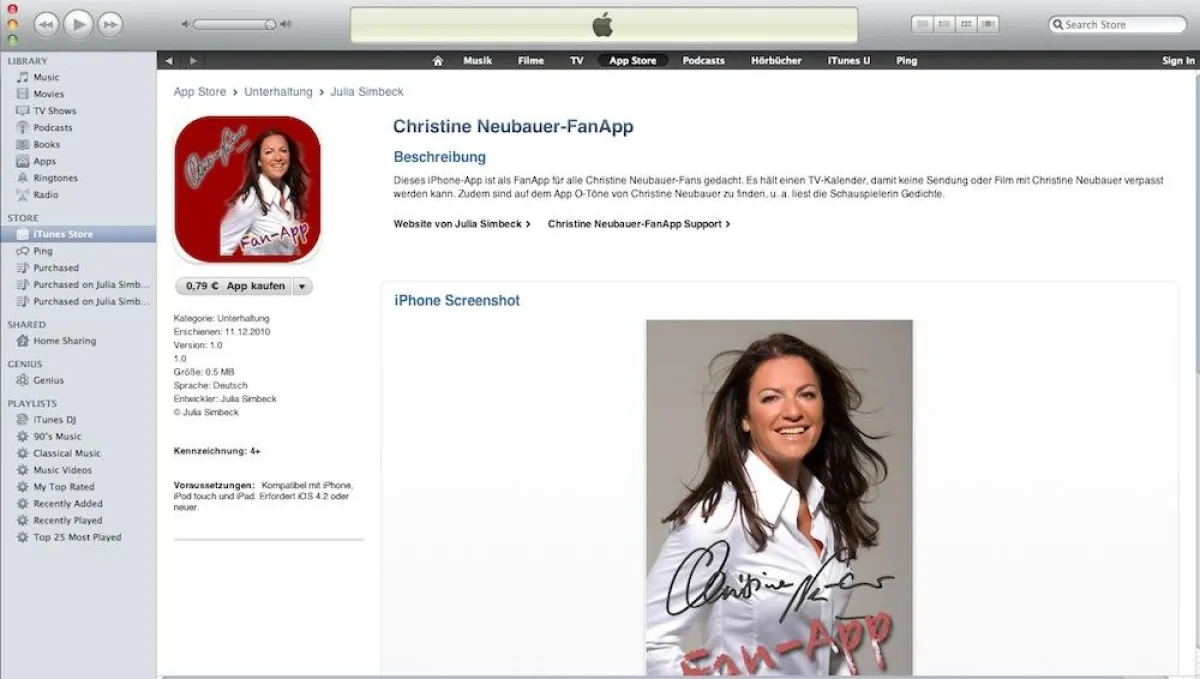FanApp im AppStore