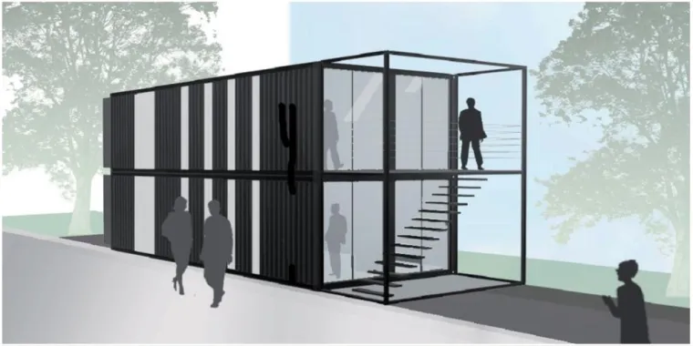 Bild: workstation Final Destination Campus FH Köln - Studentische Arbeitsräume aus Hochseecontainern