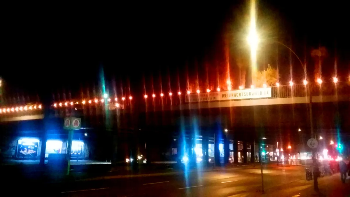 Der Weihnachtsurwald in Berlin (Station Green)