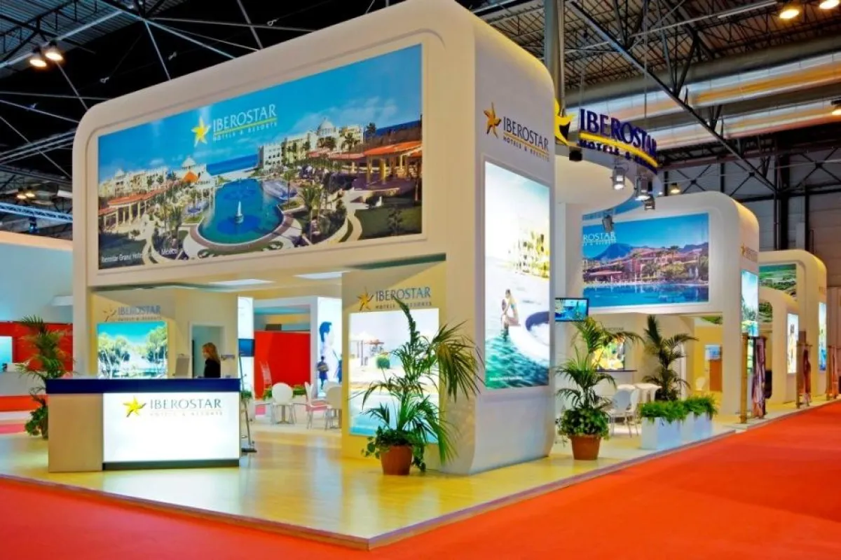 Iberostar auf der Tourismusmesse Fitur 2008 in Madrid. Standkonzept: Projekt Promotions, Frankfurt
