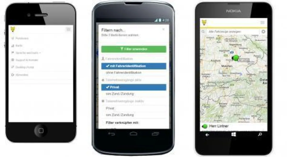 Optimierte Version des YellowFox-Portals für Smartphone, Tablet & Co. verfügbar. Bild:YellowFox GmbH