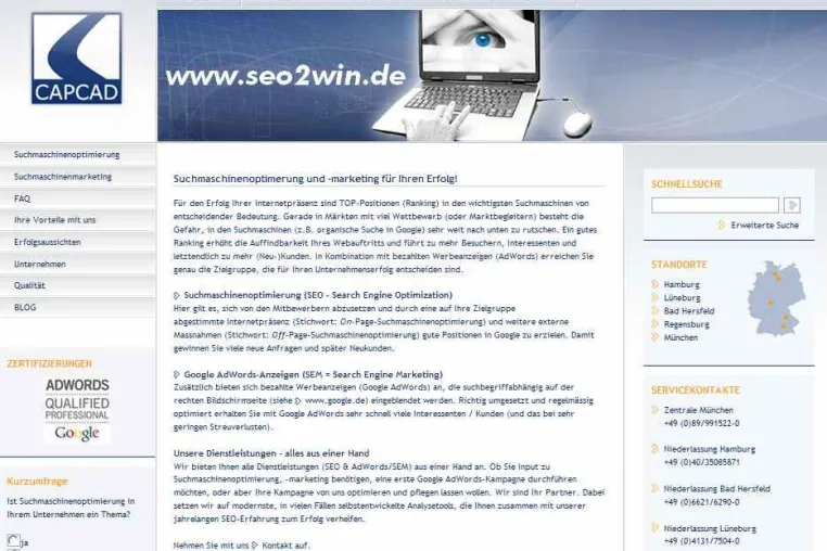 Bild: Neukundengewinnung für den Mittelstand durch Suchmaschinenmarketing / -optimierung