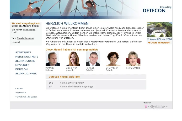 Detecon startet Networking-Portal - 21TORR entwickelt ein Portal für Mitarbeiter und Ehemalige zur Stärkung des weltweiten Beraternetzwerks Bild: Detecon startet Networking-Portal - 21TORR entwickelt ein Portal für Mitarbeiter und Ehemalige zur Stärkung des weltweiten Beraternetzwerks