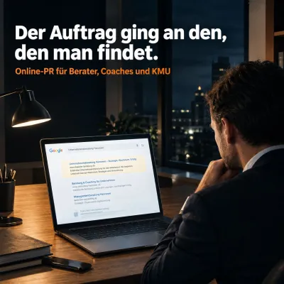Bild: Online-PR für Berater, Coaches und KMU: So werden Sie gefunden und genannt