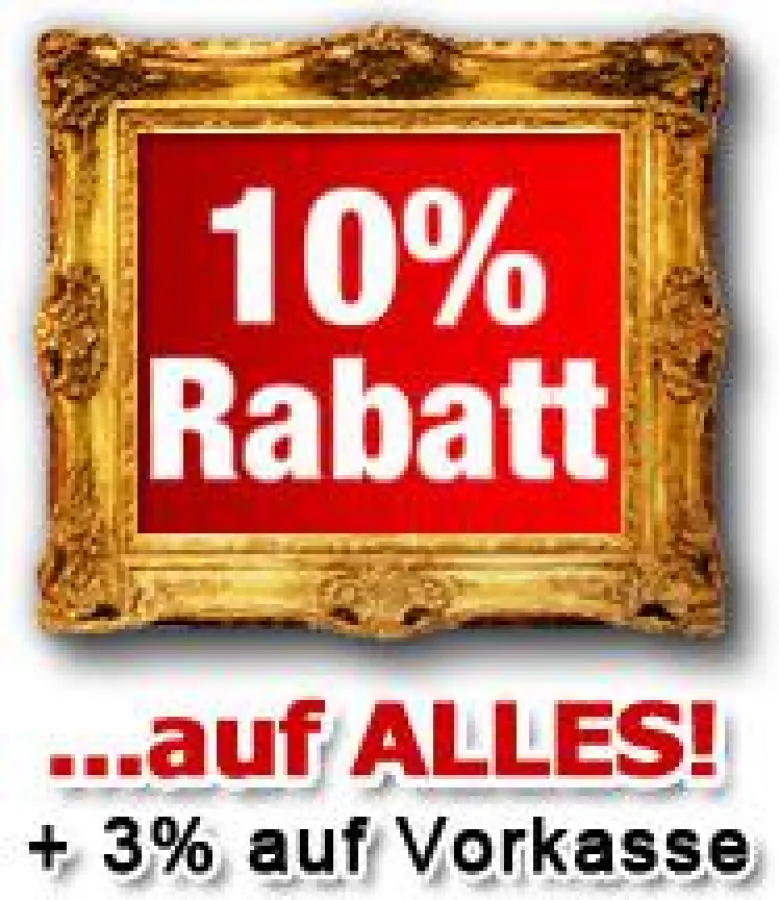 10 Prozent Rabatt auf alle 250.000 Bilderrahmen bei AllesRahmen.de
