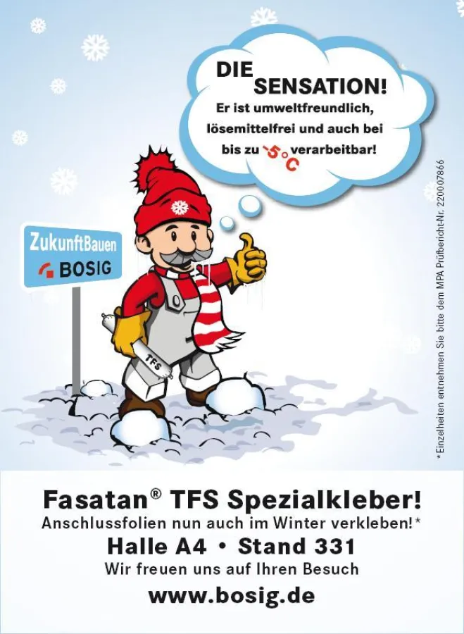 Anschlussfolien nun auch im Winter verkleben!
