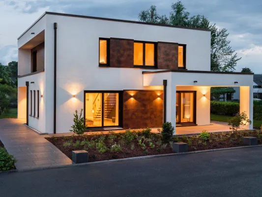 Bild: Das Musterhaus „Victoria“ von RENSCH-HAUS. Der Sieg über langweiliges Wohnen.