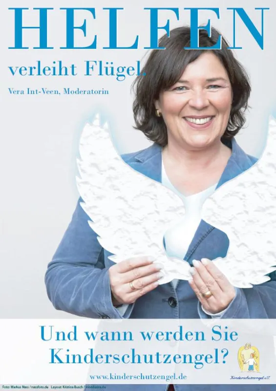 Unsere Kinderschutzengel Botschafterin Vera Int-Veen ist natürlich auch mit dabei!