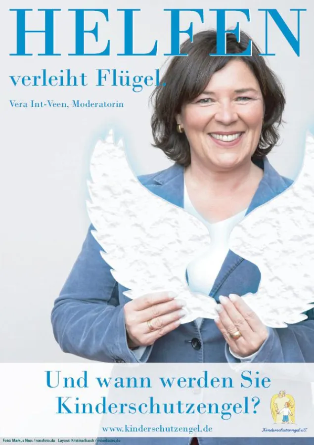Unsere Kinderschutzengel Botschafterin Vera Int-Veen ist natürlich auch mit dabei!