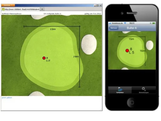 Bild: iPhone App für aktuelle Pin-Positionen