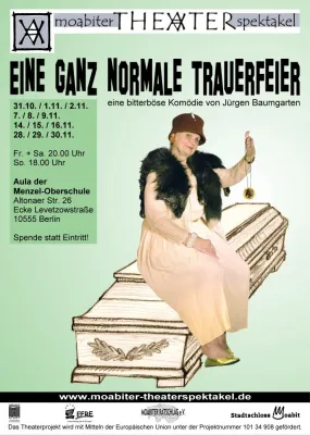 Bild: "Eine ganz normale Trauerfeier" - Aufführung des Moabiter Theaterspektakel Berlin
