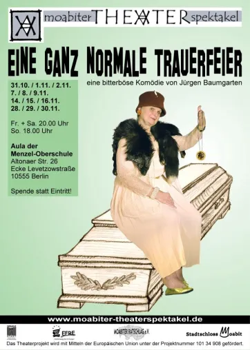 Bild: "Eine ganz normale Trauerfeier" - Aufführung des Moabiter Theaterspektakel Berlin