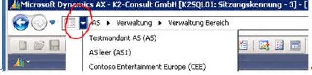 Bild: Usability beim ERP-System Microsoft Dynamic AX 2009